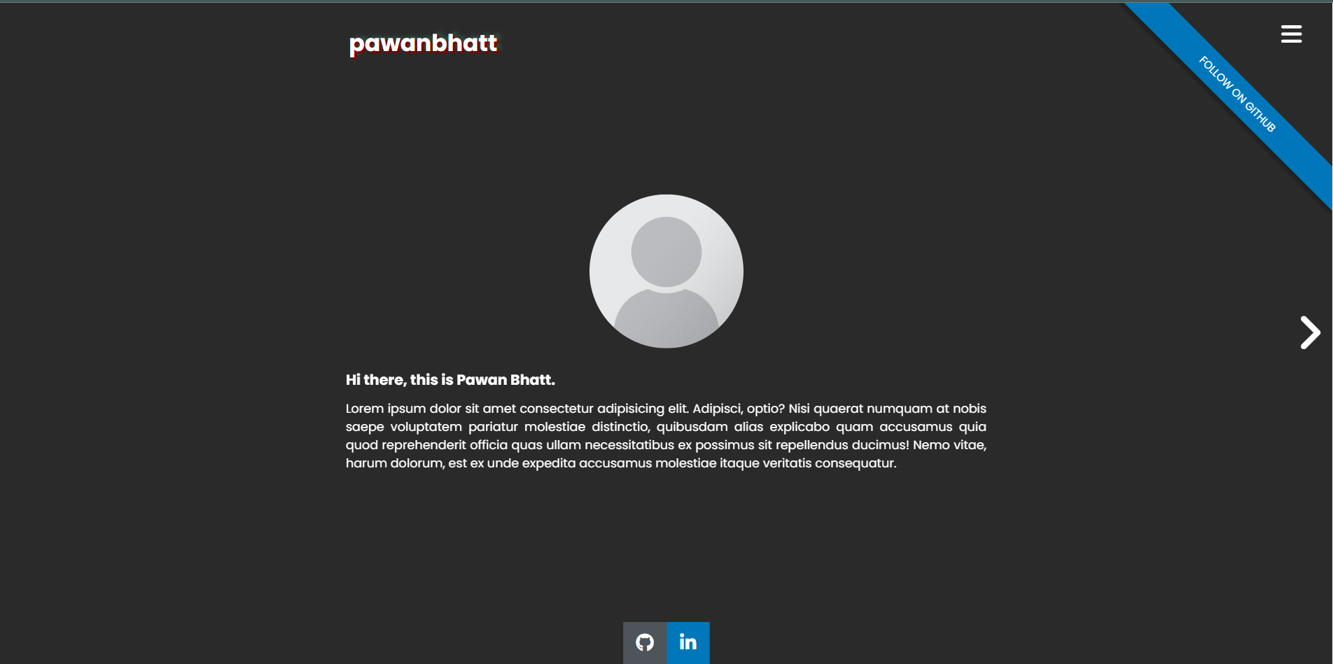 Portfolio for laravel app